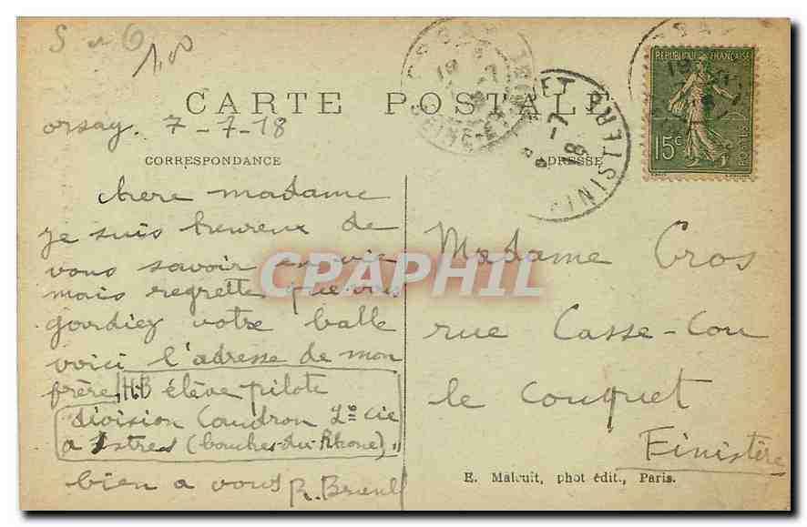 CPA Orsay S et O Un coin du Viaduc sur l'Yvette  — Back