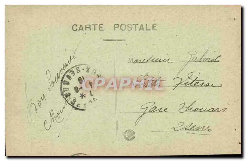 Angers CPA Vue generale du jardin des plantes — Rückseite