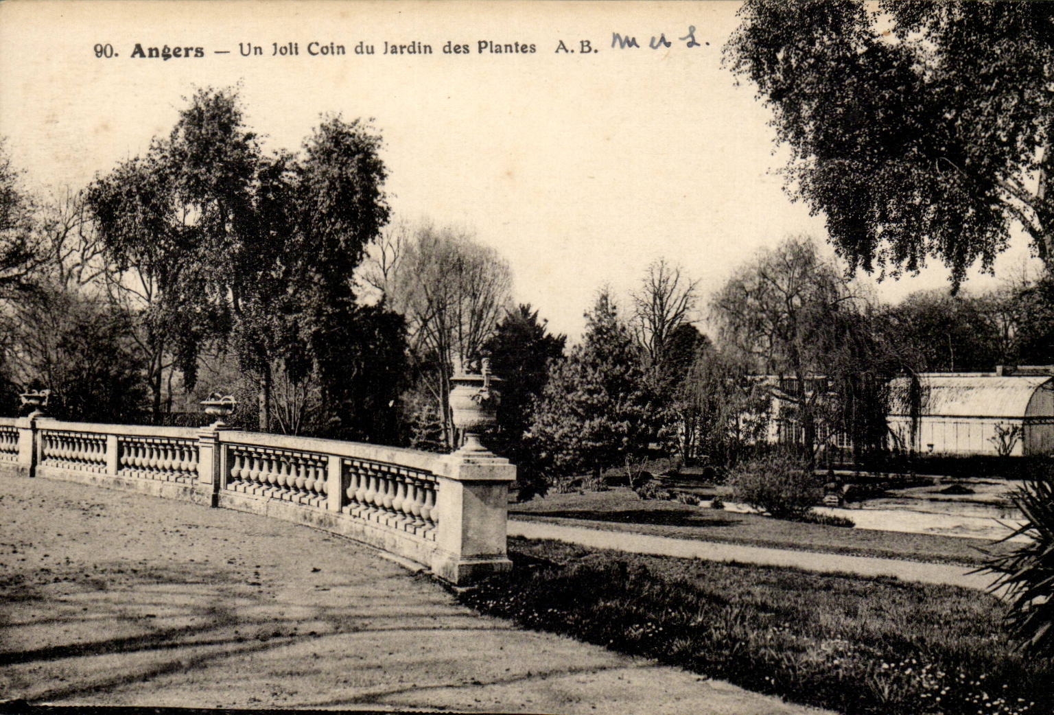 Angers CPA Un coin du jardin des plantes