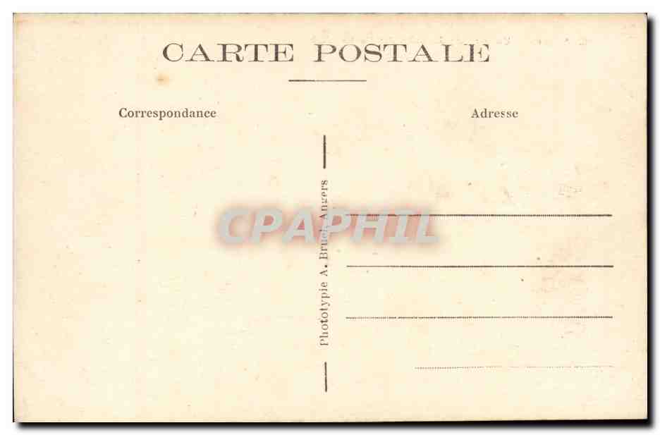 Angers CPA Un coin du jardin des plantes — Rückseite