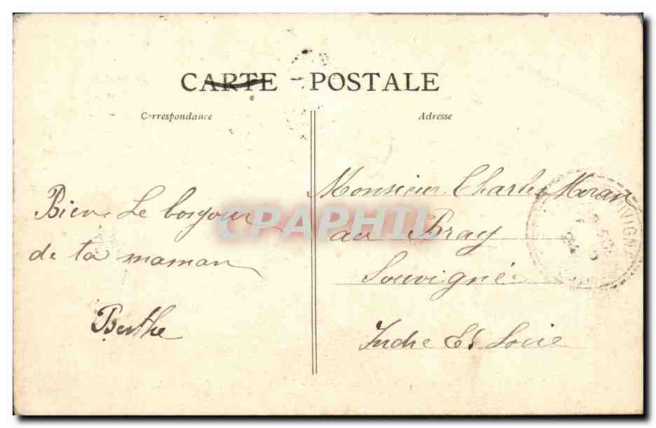 Angers CPA Boulevard du Marechal Foch Le marche aux fleurs — Back
