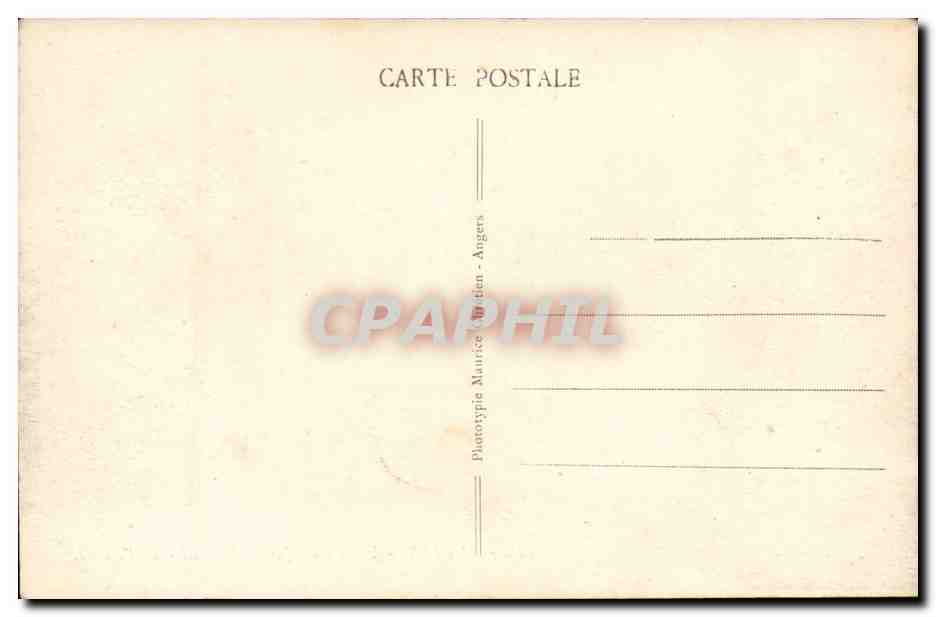 angers CPA Un coin du jardin du Mail — Rückseite