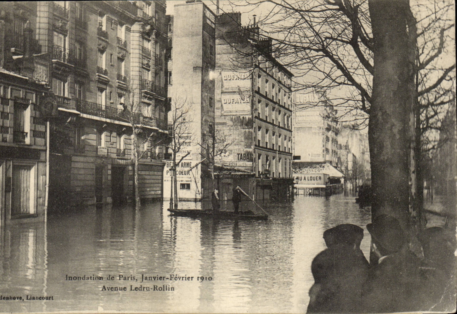 Crue de la Seine CPA Paris Inondation Avenue Ledru Rollin