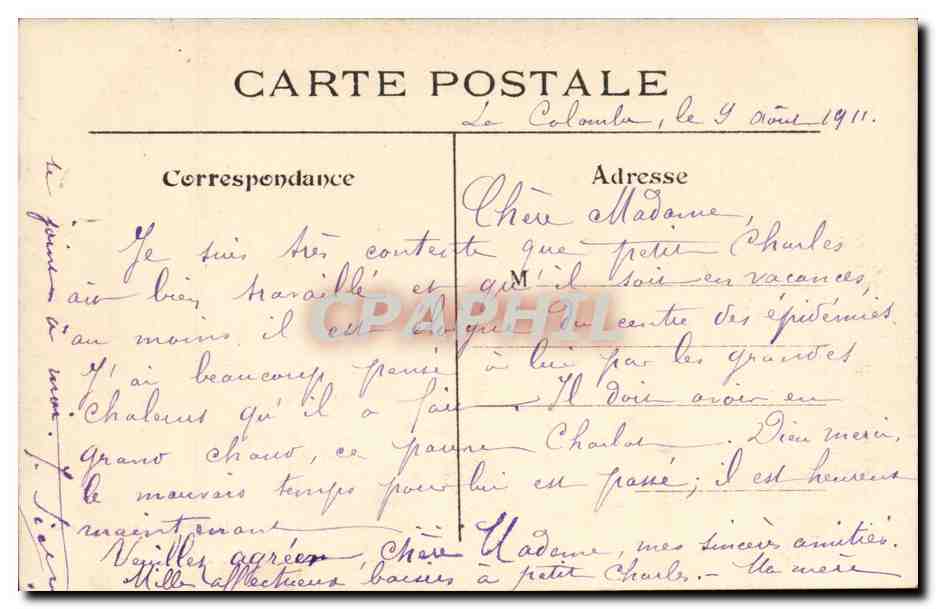 Paris CPA Les merveilles de Paris L'opera — Verso