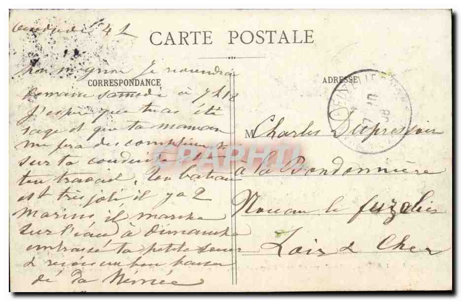 Paris CPA Boulevard des CApucines Le cafe de la Paxi et le Grand Hotel — Rückseite
