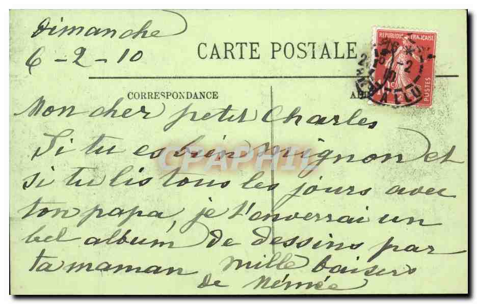 Inondations de Paris CPA Janvier 1910 Sauvetage d'un enfant Quai des Tournelles — Rückseite