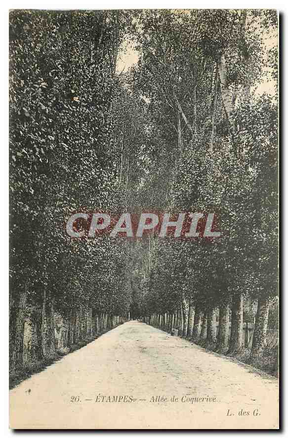 CPA Etampes Allee de Conquerive 