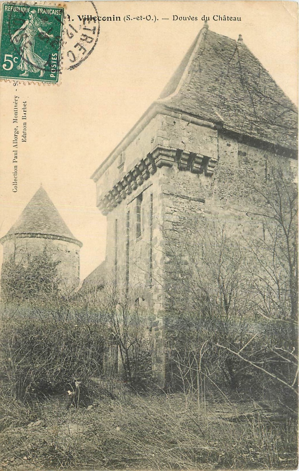 CPA Villenconin S et O Douves du Chateau 