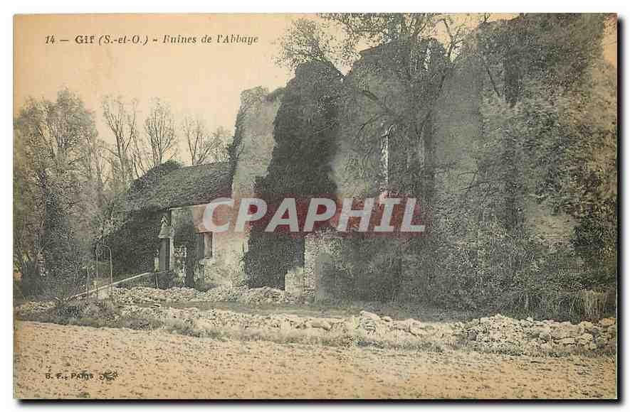 CPA Gif S et O Ruines de l'Abbaye 