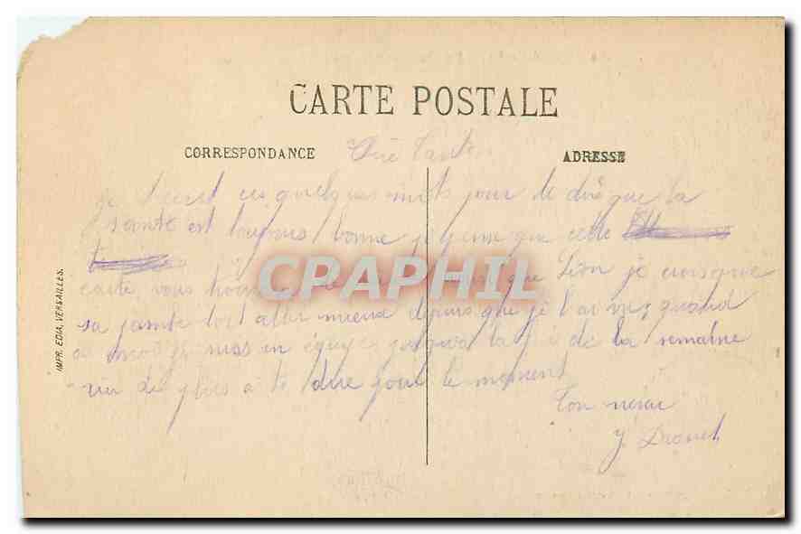 CPA La Ferte Alais La Passerelle sur l'Essonnes  — Rückseite
