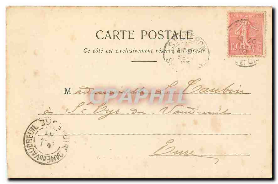 CPA Chateau de Marais pres Dourdan S et O  — Rückseite