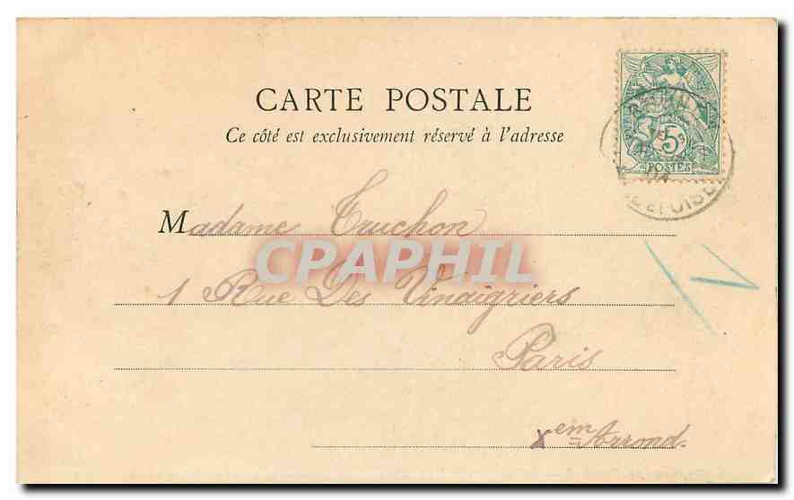 CPA Epinay sous Senart Asile Sainte Helene  — Back