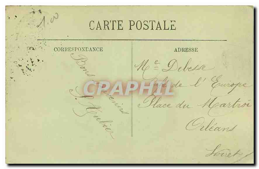 CPA Etampes Le Palais de Justice  — Back
