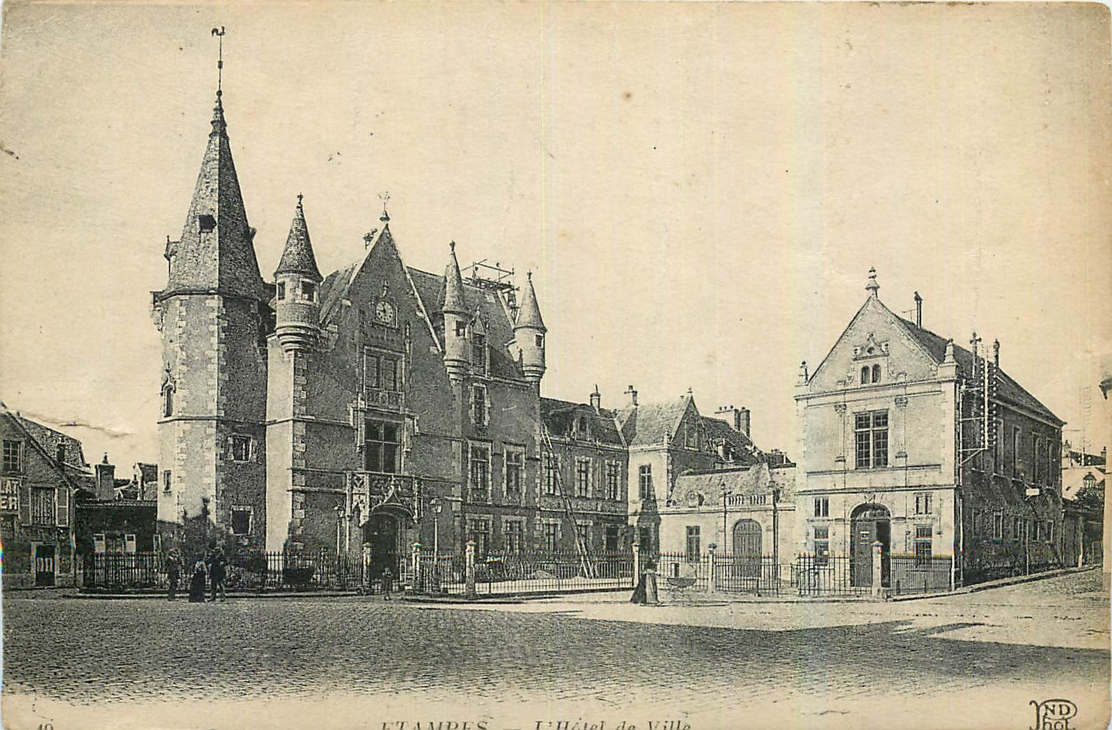 CPA Etampes l'Hotel de Ville 