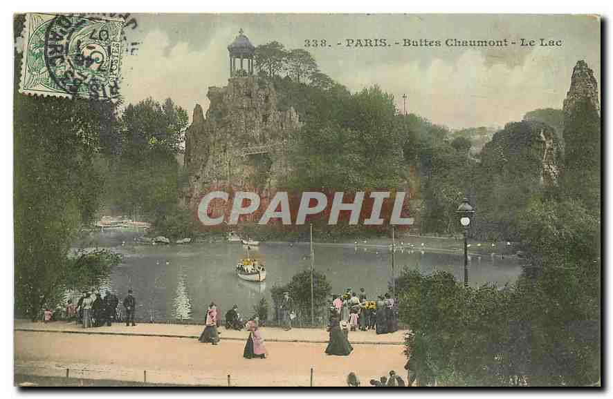CPA Paris Buttes Chaumont Le Lac 