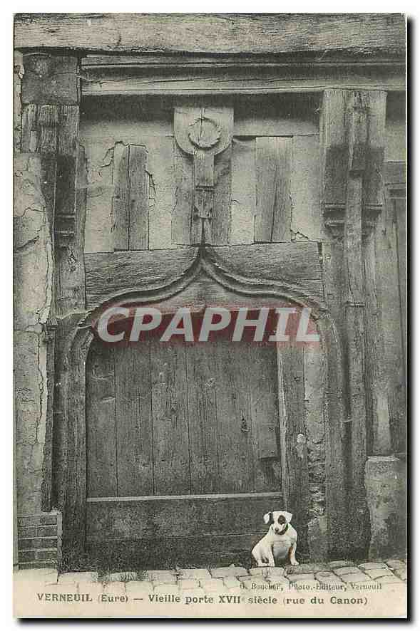 Verneuil (Eure) — Vieille porte XVIIe siècle (rue du Canon) — D. Boucher, Photo-Éditeur, Verneuil