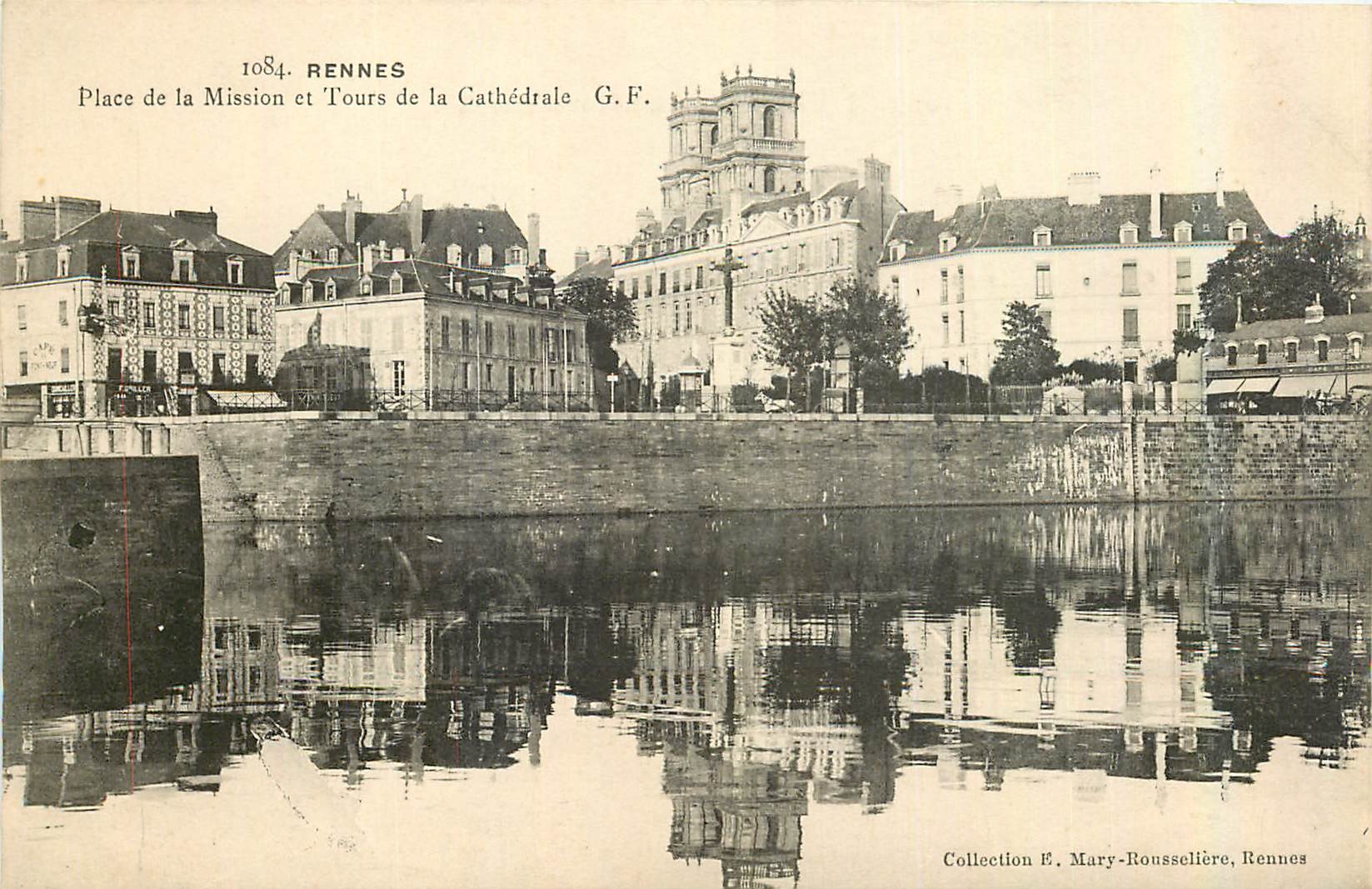 Rennes — Place de la Mission et Tours de la Cathédrale — G.F. (n°1084)