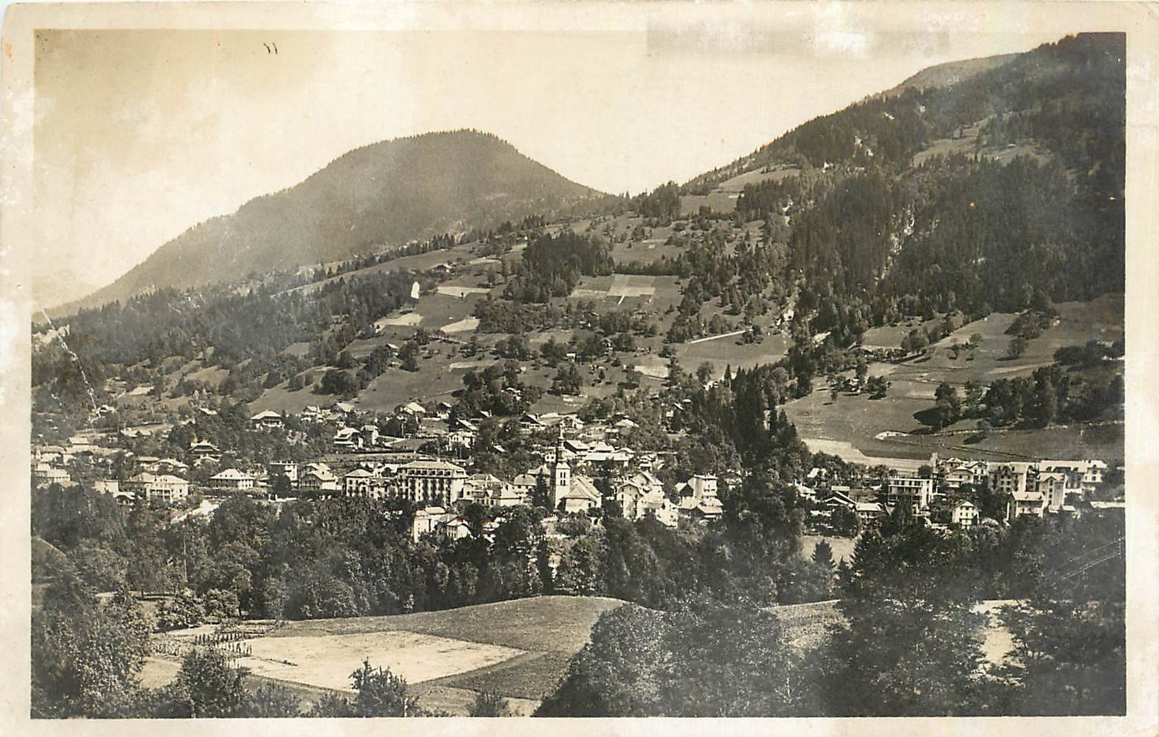 Gervais-les-Bains — Vue générale, Mont Pratien et Tête Noire — Édition PROST, n° 13424 B