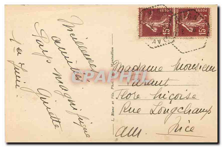CPA Aix les Bains Le Casino  — Verso