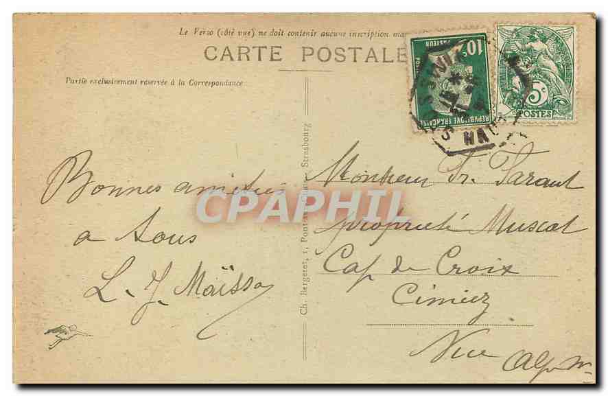 CPA La Vallee des Lacs de Retournemer et de Longemer  — Rückseite
