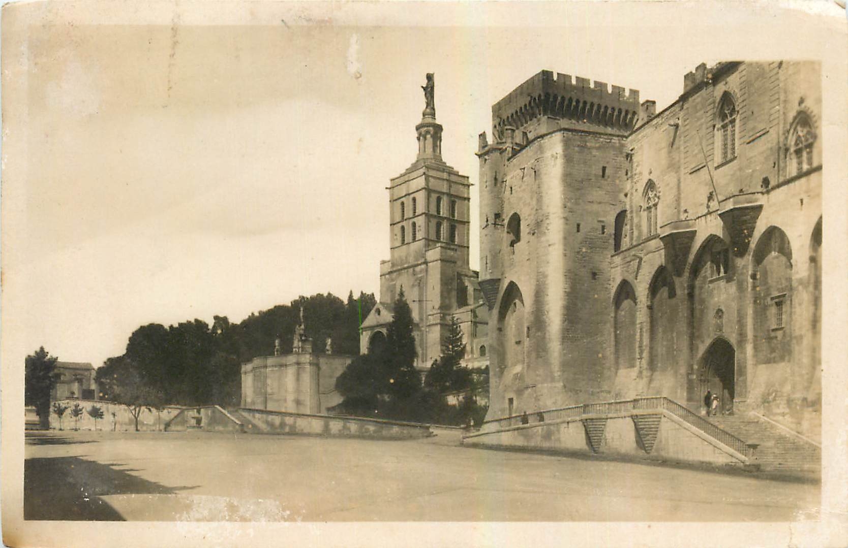 CPA Avignon Palais des Papes et Cathedrale 