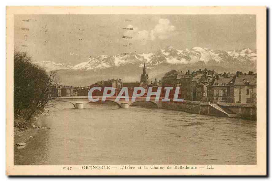 CPA Grenoble L'Isere et la Chaine de Belledonne 