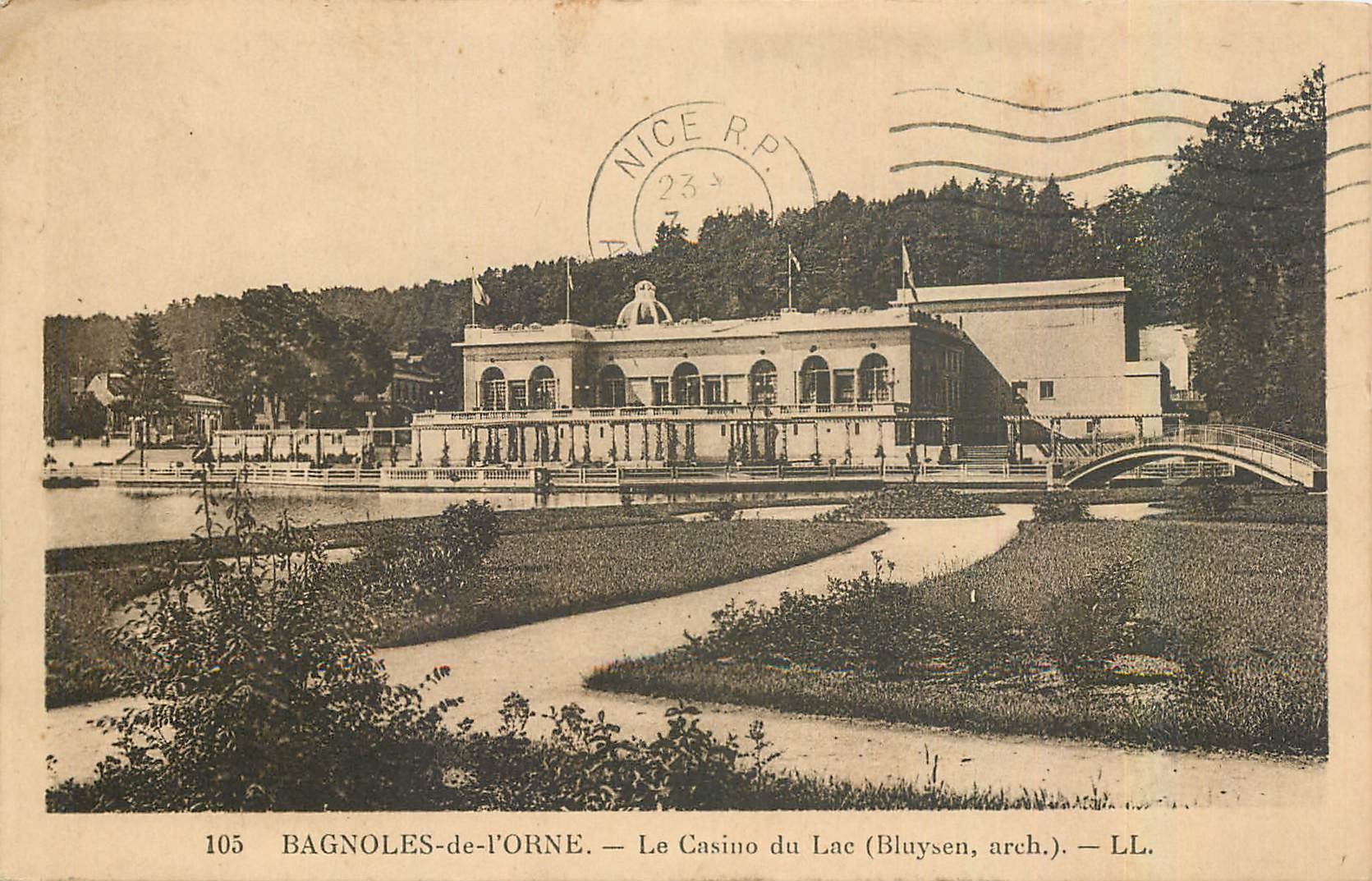 CPA Bagnoles de l'Orne Le Casino du Lac 