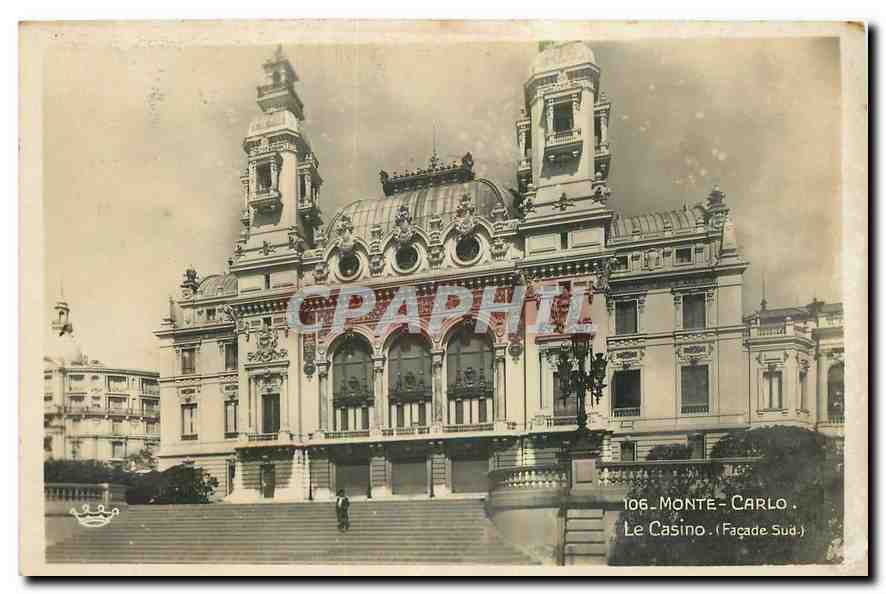 CPA Monte Carlo Le Casino Facade Sud 