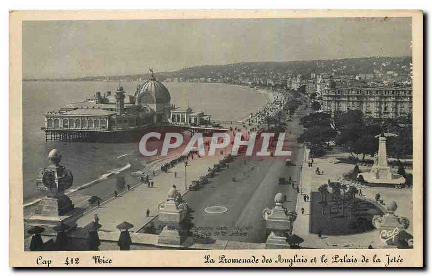 CPA Nice La Promenade des Anglais et le Palais de la Jetee 