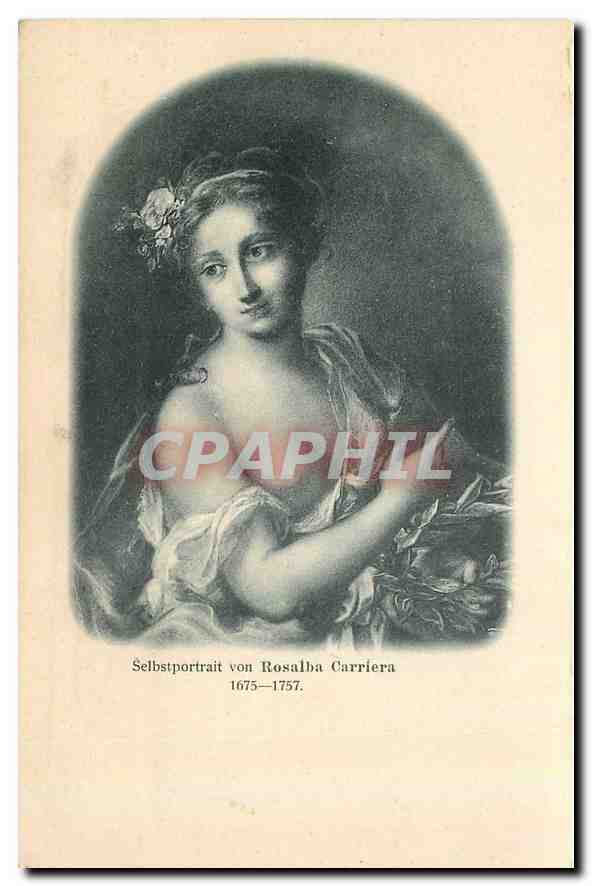 CPA Selbstportrait von Rosalba Carriera 