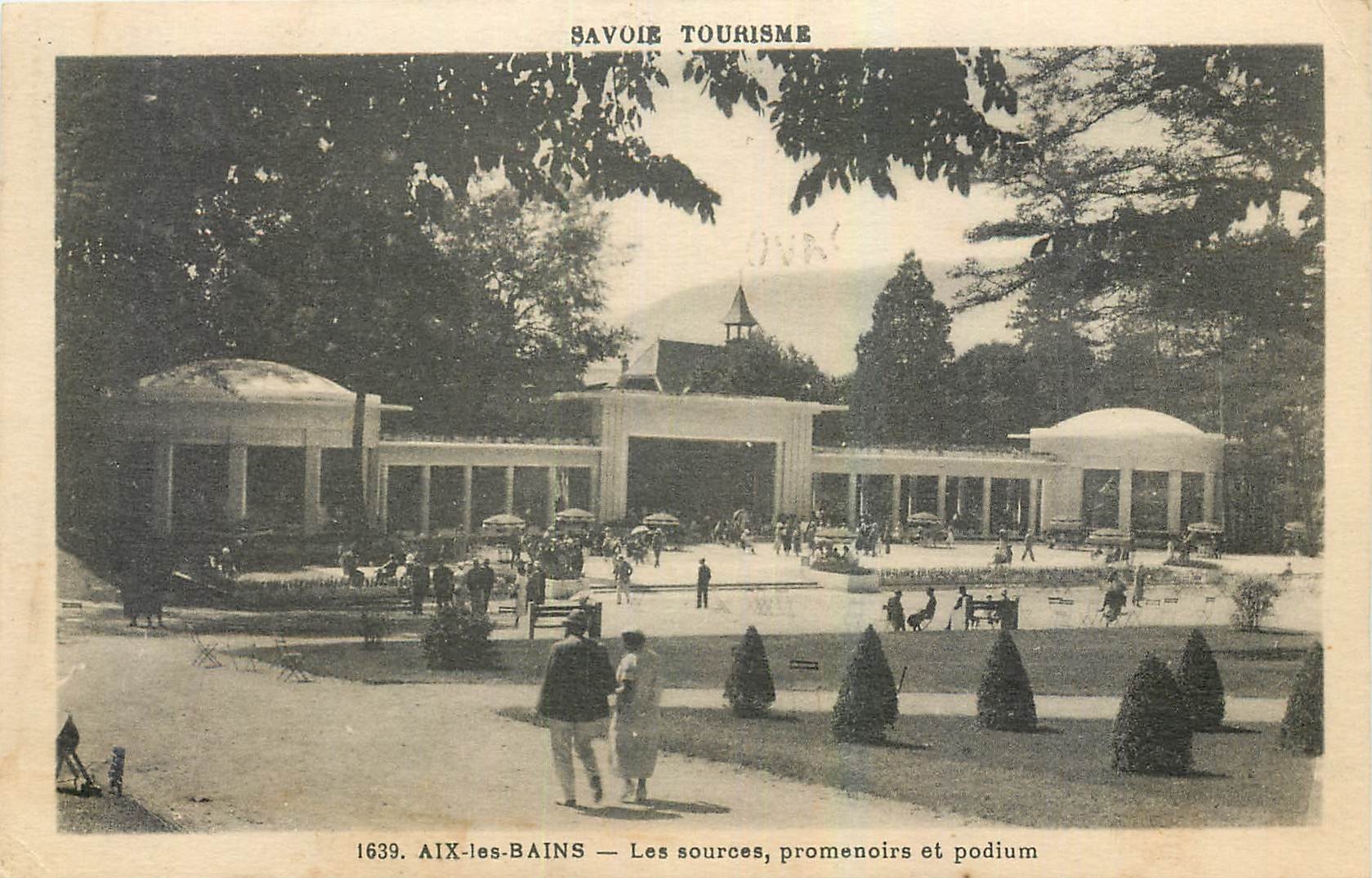 CPA Savoie Tourisme Aix les Bains Les surces promenoirs et podium 