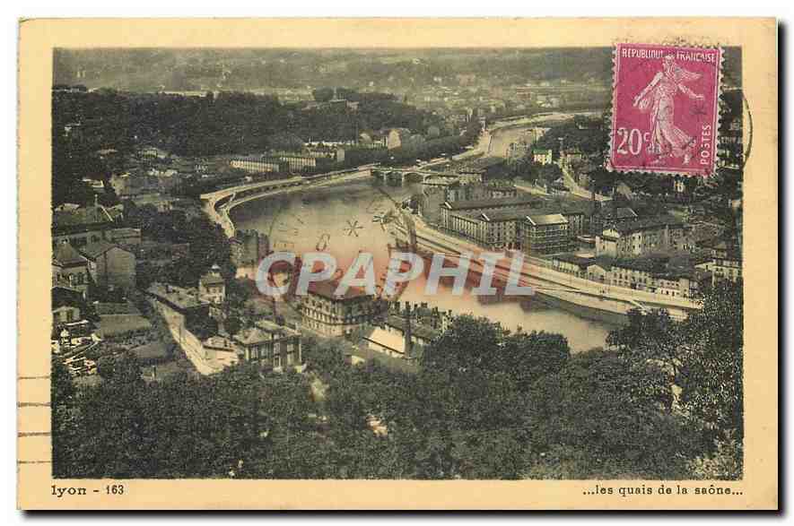 CPA Lyon les quais de la saone 