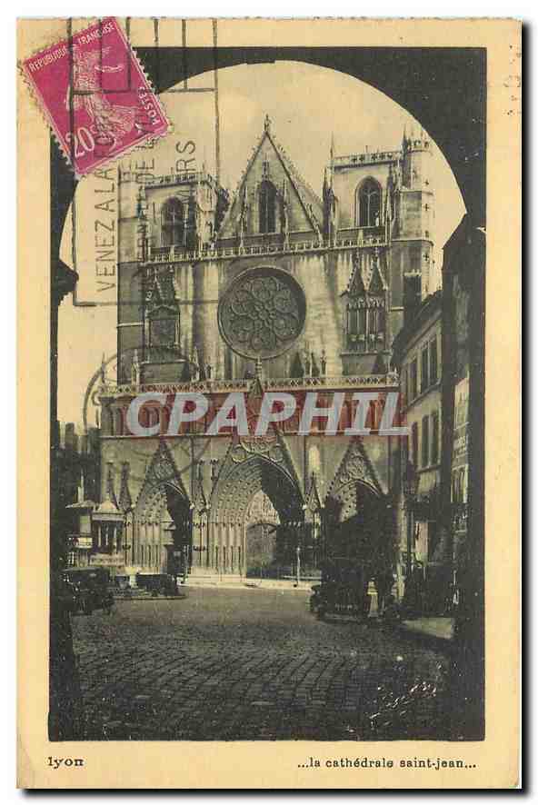 CPA Lyon la cathedrale Saint Jean