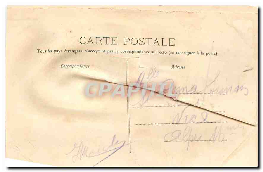 CPA Nimes Exterieur des Arenes  — Rückseite