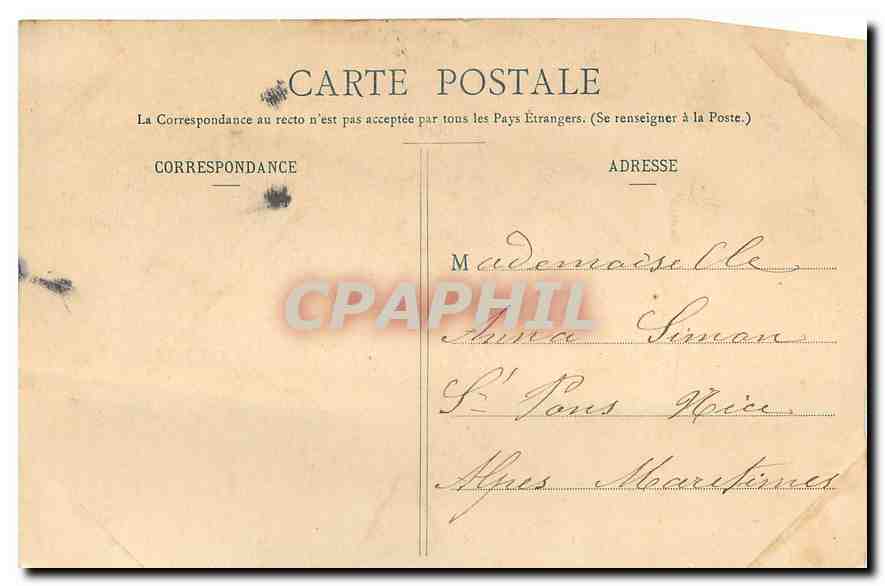 CPA Course de Taureaux Espagnole aux Arenes d'Arles Salida de la quadrilla Corrida — Reverso