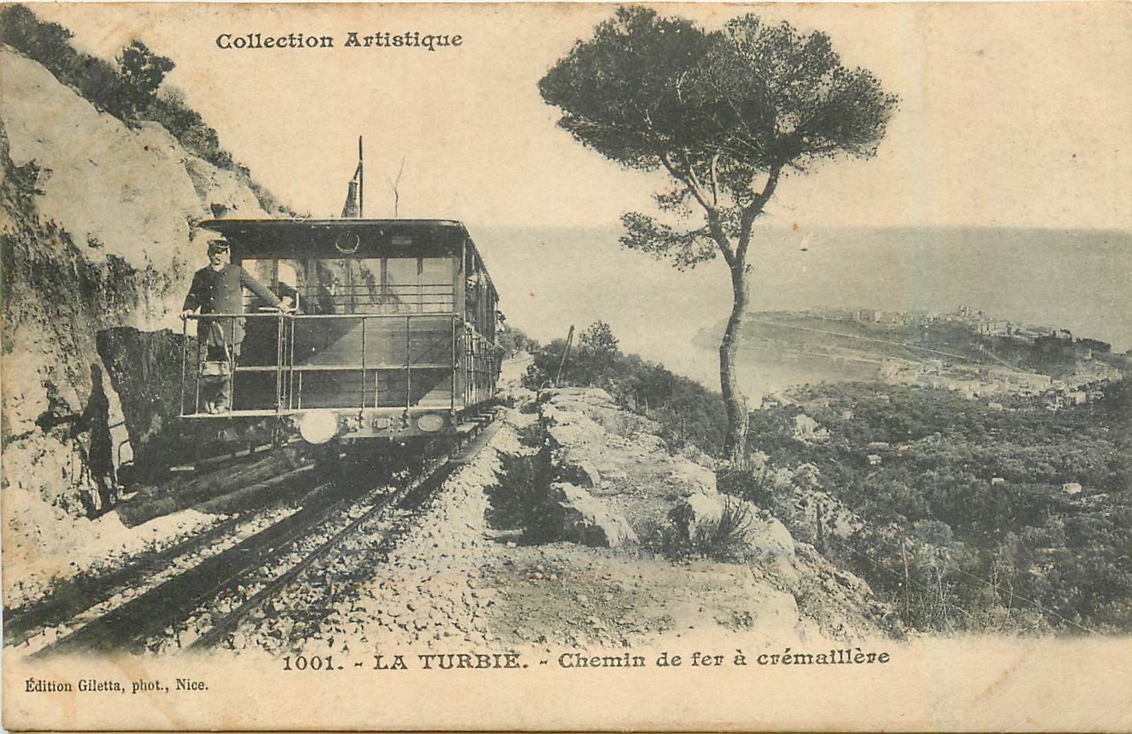CPA La Turbie Chemin de fer a cremaillere 