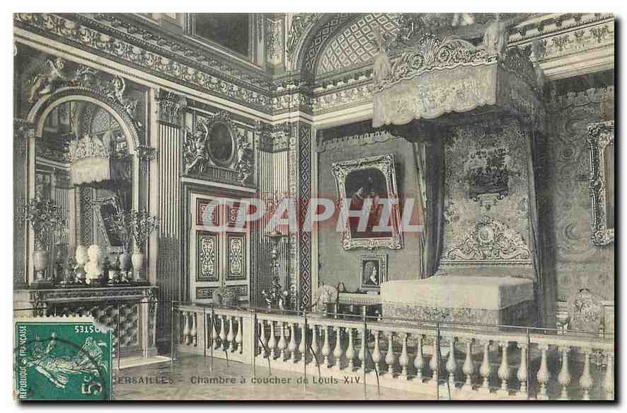 CPA Versailles Chambre a coucher de Louis XIV 