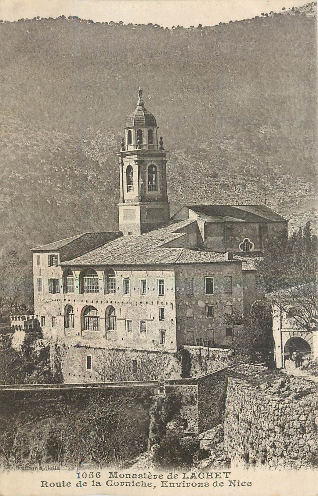CPA Monastere de Laget Route de la Corniche Environs de Nice 