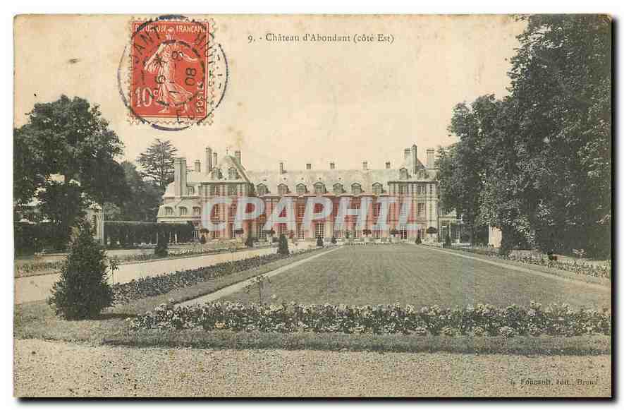 CPA Chateau d'Abondant cote Est 
