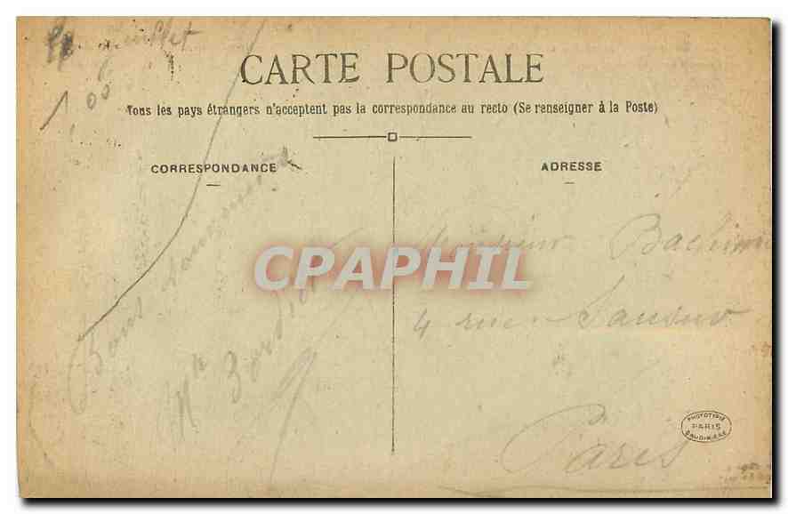 CPA St Michel sur Orge S et O Le Chateau de Lormoy facade dennant sur le Parc  — Back
