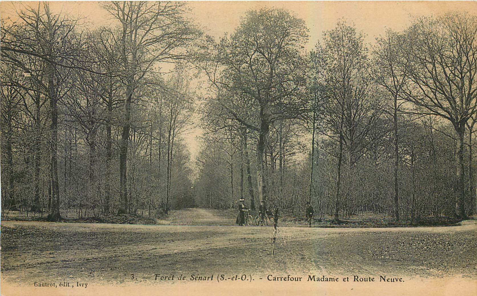 CPA Foret de Senart S et O Carrefour Madame et Route Neuve 