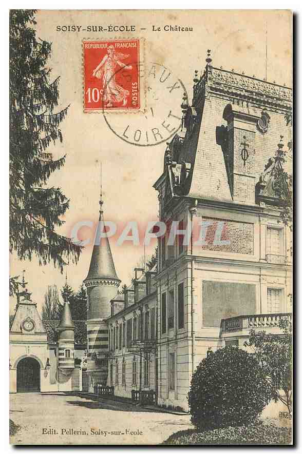 CPA Soisy sous Etiolles Le Chateau 