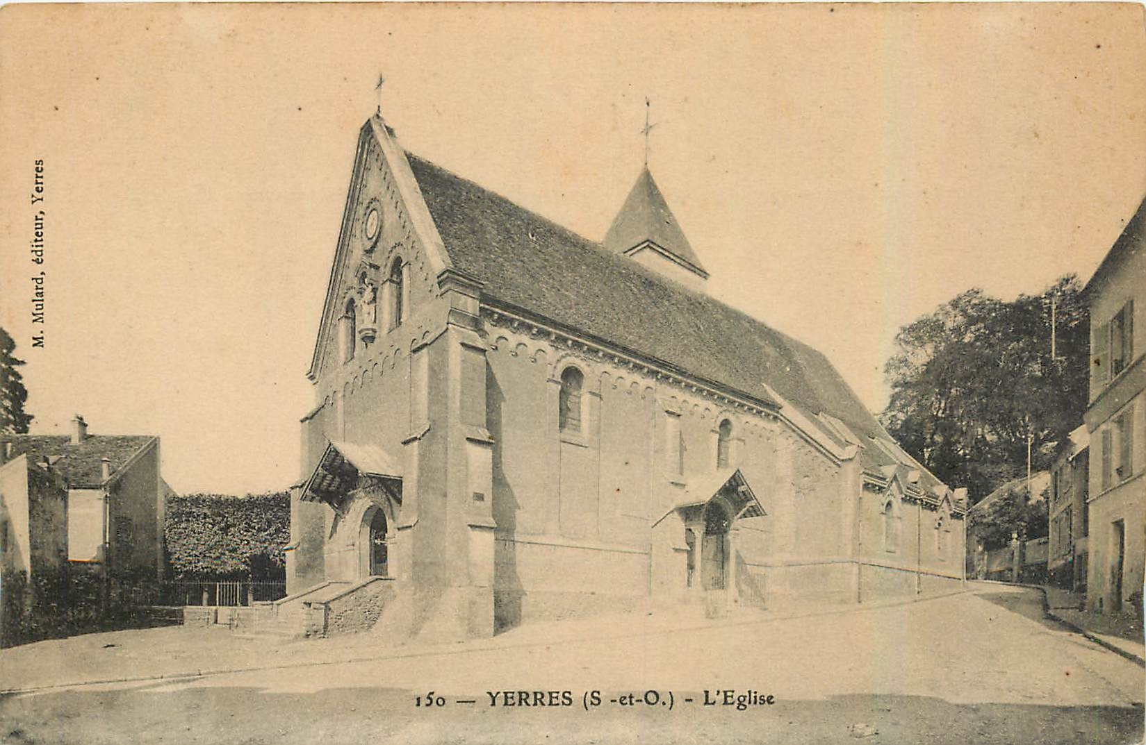 CPA Yerres S et O L'Eglise 