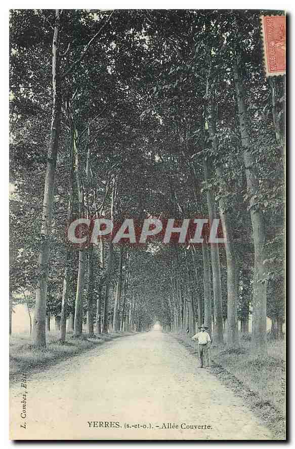CPA Yerres S et O Allee Couvelle 