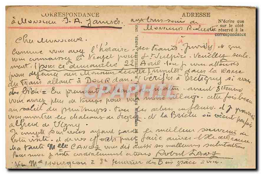 CPA Meaux Ancien Eveche Pavillon de travail de Bossuet  — Back