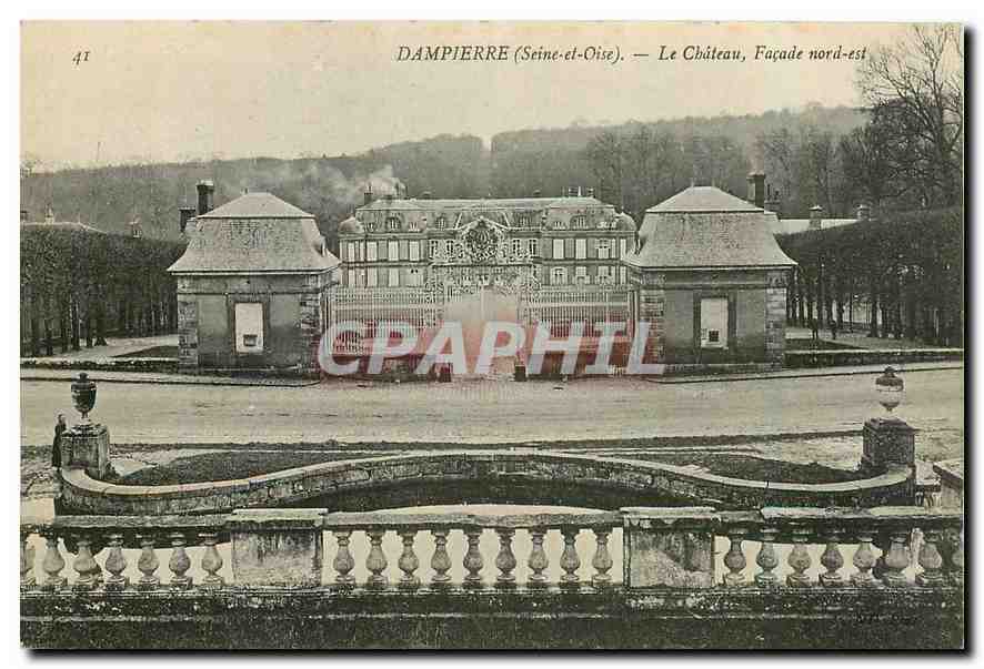 CPA Dampierre Seine et Oise Et Chateau Facade nord est 
