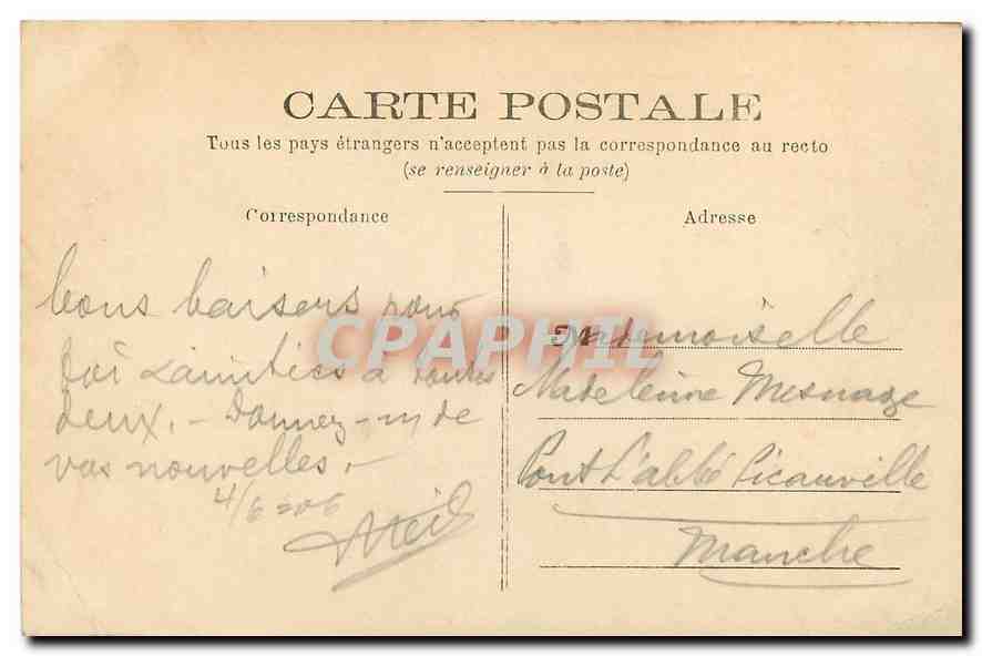CPA Meudon l'Etang de Villebon  — Rückseite