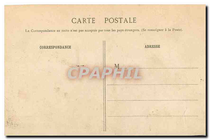 CPA Bois de Meudon l'Etang de Villebon  — Rückseite