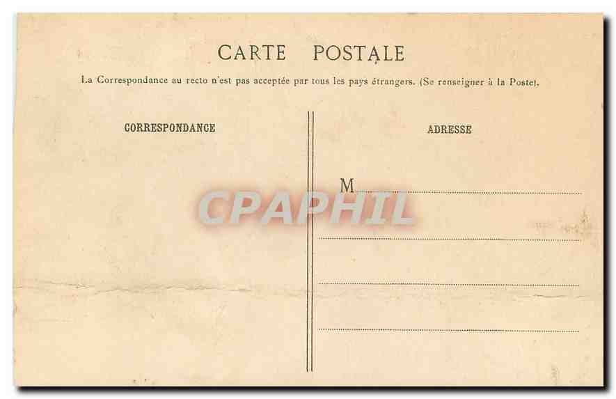 CPA Meudon l'Avenue du Chateau et la Rue des Capucins  — Rückseite