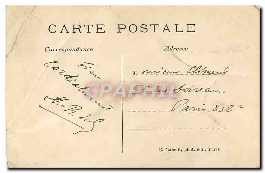 CPA Chaville Foret de Meudon l'Etang des Ecrevisses  — Rückseite